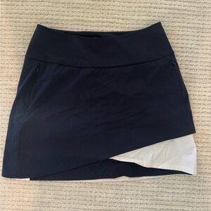 Kinona Asymmetrical Navy and White Skirt